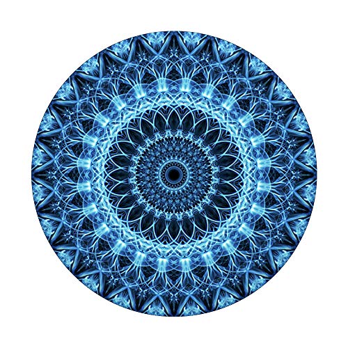 Blue Mandala Pop Mount Socket Cute Designed Divine Mandala PopSockets PopGrip: Swappable Grip for Phones & Tablets