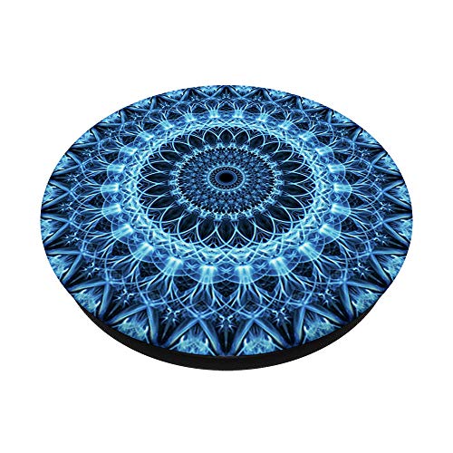 Blue Mandala Pop Mount Socket Cute Designed Divine Mandala PopSockets PopGrip: Swappable Grip for Phones & Tablets