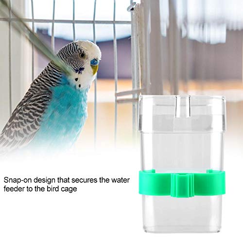 Bird Water Feeder, No Mess Parrot Feeder Parakeet Waterer Cockatiel Cage Accessories Bird Water Feeder Dispenser