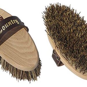 William Leistner Premium Quality Natural Bristle Coarse Horse Grooming Brush "Country"