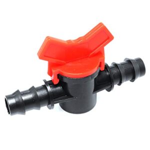 DGZZI Barbed Ball Valve 4PCS 1/2-Inch ID In-Line Ball Valve Shut-Off Switch with Hose Barb for Drip Irrigation and Aquariums