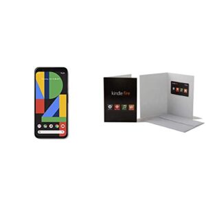 google pixel 4 xl- just black - 64gb - unlocked with amazon.com $200 gift card in a greeting card