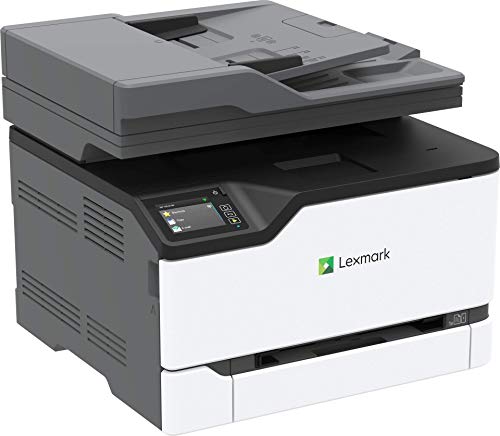 Lexmark MC3426adw Color Laser Multifunction Product with Print, Copy, Fax, Scan and Wireless Capabilities, Plus Full-Spectrum Security and Print Speed up to 26 ppm* (40N9360), White, Small