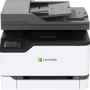 Lexmark MC3426adw Color Laser Multifunction Product with Print, Copy, Fax, Scan and Wireless Capabilities, Plus Full-Spectrum Security and Print Speed up to 26 ppm* (40N9360), White, Small