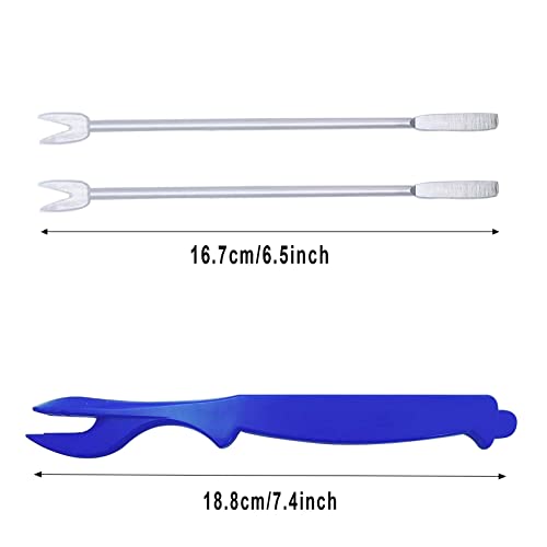 Luckkyme Seafood Tools, Lobster Crab Crackers Lobster Shellers Seafood Forks Seafood Forks(8 Pieces)