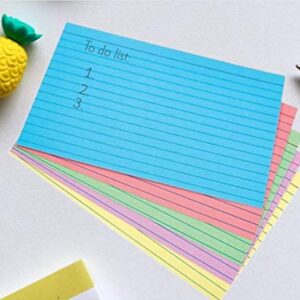 1InTheOffice Ruled 4" x 6" Index Cards, Assorted Pastel, 200/Pack