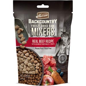 merrick backcountry freeze dried raw grain free dry dog food meal mixers with real meat 12.5 ounce (pack of 1)