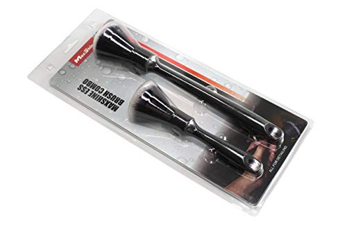 Maxshine Ever So Soft (ESS) Detailing Brush Set (Long, Short) – Excellent Elastic Memory, Bend Recovery, Quality Rubber Handle, Gently Removing Dirt & Dust, No Scratches