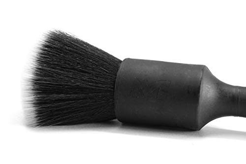 Maxshine Ever So Soft (ESS) Detailing Brush Set (Long, Short) – Excellent Elastic Memory, Bend Recovery, Quality Rubber Handle, Gently Removing Dirt & Dust, No Scratches