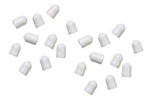 closetmaid 21204 large plastic end caps for wire shelving, 1000-pack, white