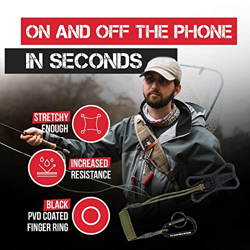 Rogue Fishing Co. The Protector Phone Tether | Use As Cell Phone Lanyard or Hiking/Boating/Kayak Tether | Phone Leash Ensures Your Phone is Safe and Protected