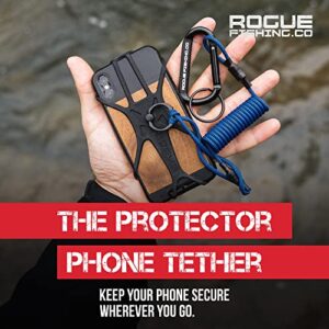 Rogue Fishing Co. The Protector Phone Tether | Use As Cell Phone Lanyard or Hiking/Boating/Kayak Tether | Phone Leash Ensures Your Phone is Safe and Protected