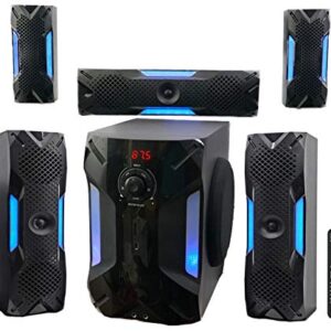 Rockville Hybrid Home Theater Karaoke Machine System w/8" Sub+(2) Wireless Mics