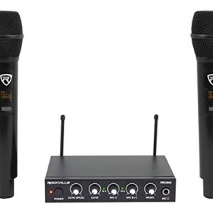 Rockville Hybrid Home Theater Karaoke Machine System w/8" Sub+(2) Wireless Mics