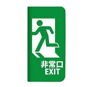 mitas xperia 5 so-01m case folio no belt, emergency exit, exit exit, green (459) nb-0211-gr/so-01m