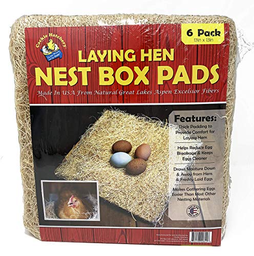 Cackle Hatchery Laying Hen Nest Box Pads - 13" x 13" (6 Pack)