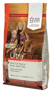 ultracruz equine senior joint supplement for horses, 10 lb, pellet (70 day supply)