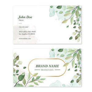 Premium Custom Business Cards 250 cards Elegant Shimmering Metallic Paper 3.5x2 inches Customizable Design with Luxurious Soft Texture