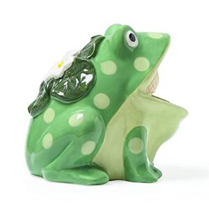 Ceramic Kitchen Scrubby Sponge Holder, Art Frog Collection, Adorable Home & Kitchen Decor