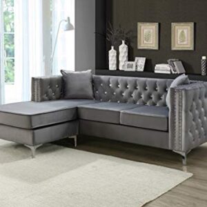 Glory Furniture Sofa Chaise, GRAY