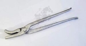 lift sports 12" horse hoof nail clincher farrier tool silver heavy duty shoe veterinary pliers tack equestrian