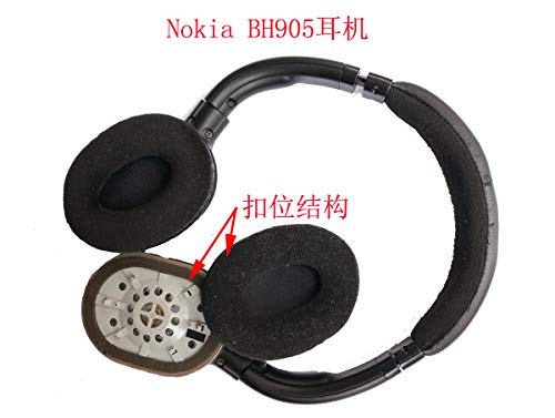 V-MOTA Compatible with Ear Pads for Nokia BH905 BH904 HS96W BH-905 On-Ear Headphones,Replacement Cushions Repair Parts (Black)