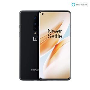 OnePlus 8 (5G) Dual-SIM IN2013 128GB/8GB RAM (GSM + CDMA) Factory Unlocked Android Smartphone (Onyx Black)- International Version