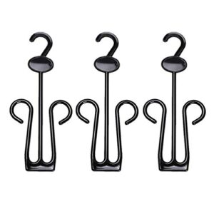 LIOOBO Pack of 15 Shoe Display Hook Shoes Drying Rack Plastic Shoes Hanger for Shop Home Supermarket Mall Black