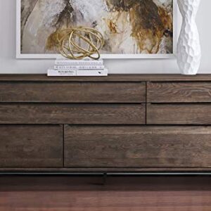 Armen Living Nevada Rustic Oak Wood Sideboard, Smoke