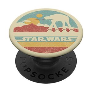 star wars at-at retro mountain range popsockets popgrip: swappable grip for phones & tablets