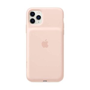 Apple Apple iPhone 11 Pro Max Smart Battery Silicone Case with Wireless Charging - Pink Sand