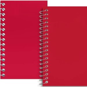 1InTheOffice Wirebound Spiral Memo Books, Memo Pads, 3" x 5", College Ruled, Small Notepad 3x5, Assorted, 75 Sheets/Pad, 10 Pads/Pack