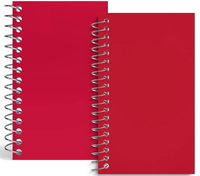 1InTheOffice Wirebound Spiral Memo Books, Memo Pads, 3" x 5", College Ruled, Small Notepad 3x5, Assorted, 75 Sheets/Pad, 10 Pads/Pack