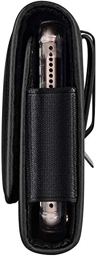 Mopaclle Phone Holster for Samsung Galaxy S21 FE 5G/ S23 Plus/ S8+ S9+ S10 Plus/ A02s A03s A04s A72 A73 5G/ iPhone Xs Max/ 14 Pro Max, Leather Cell Phone Belt Case with Belt Clip Holder Pouch, Black