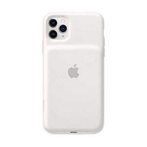 Apple Apple iPhone 11 Pro Max Smart Battery Silicone Case with Wireless Charging - White