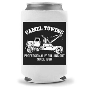 cool coast products cameltowing joke beer coolies | craft beer gag gifts | party gift beer can cooler | funny joke | beverage holder | huggie fun gifts | quality insulated neoprene can cooler (camel)