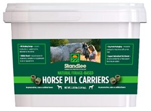 standlee hay company premium products horse pill carriers, 2lb tub