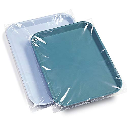 JMU Dental Tray Covers, Disposable Clear Plastic Sleeve, Midwest Size E 11.6" x 16", Box of 500