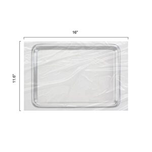 JMU Dental Tray Covers, Disposable Clear Plastic Sleeve, Midwest Size E 11.6" x 16", Box of 500