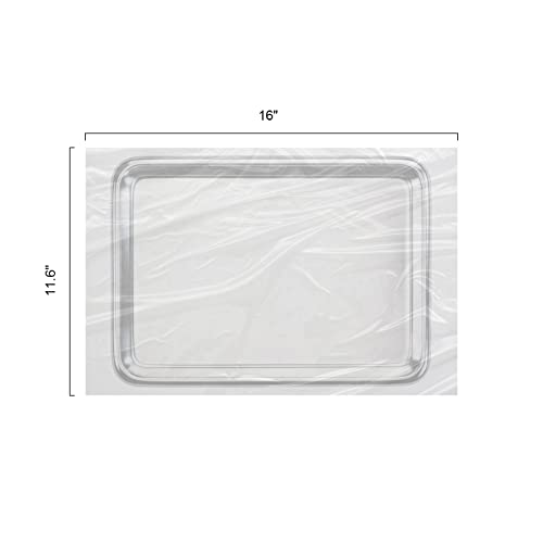 JMU Dental Tray Covers, Disposable Clear Plastic Sleeve, Midwest Size E 11.6" x 16", Box of 500