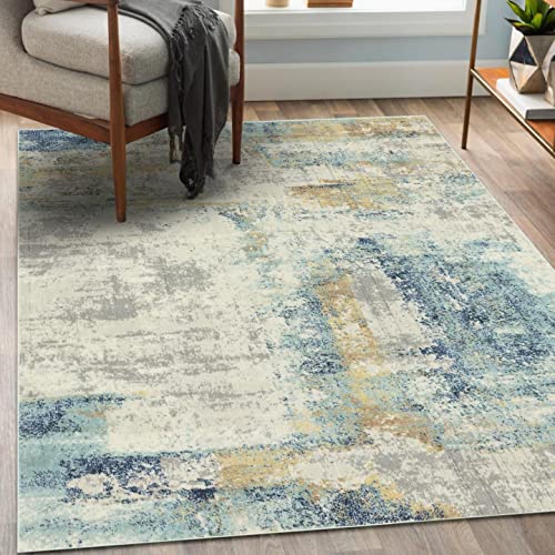 LUXE WEAVERS Kingsbury Abstract Gray Modern 5x7 Area Rug