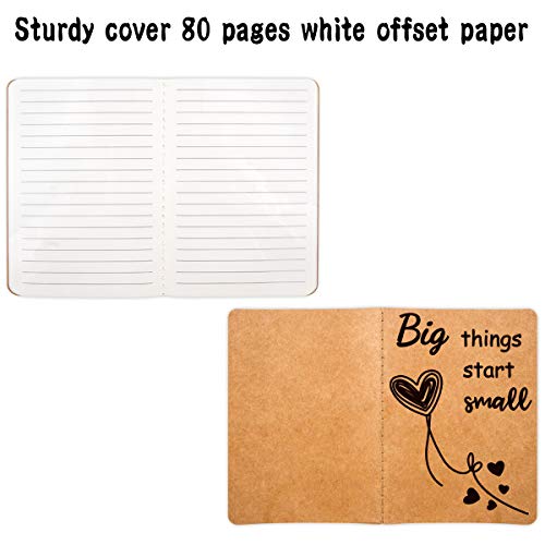 FANCY LAND 12 Pack Pocket Notebook Travel Journal Small Notebooks for Kids 80 Lined Pages A6