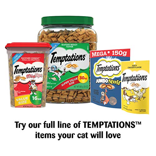 TEMPTATIONS ShakeUps Crunchy and Soft Cat Treats, Crustacean Celebration Flavor, (12) 2.47 oz. Pouches