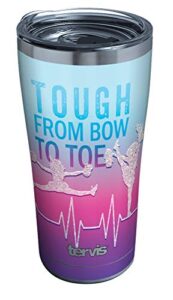 tervis cheer tough from bow to toe triple walled insulated tumbler, 20oz, stainless steel