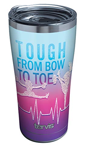 Tervis Cheer Tough from Bow to Toe Triple Walled Insulated Tumbler, 20oz, Stainless Steel