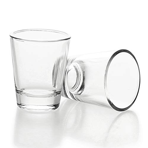 BCnmviku 1.5 oz Shot Glasses Sets with Heavy Base, Clear Shot Glass (4 Pack)