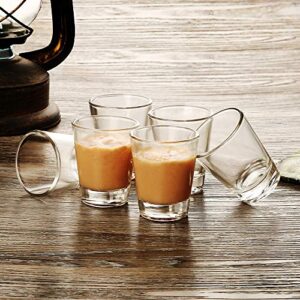 BCnmviku 1.5 oz Shot Glasses Sets with Heavy Base, Clear Shot Glass (4 Pack)