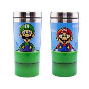 Super Mario Warp Pipe Travel Mug - 15oz Stainless Steel - Officially Licensed Nintendo Merchandise