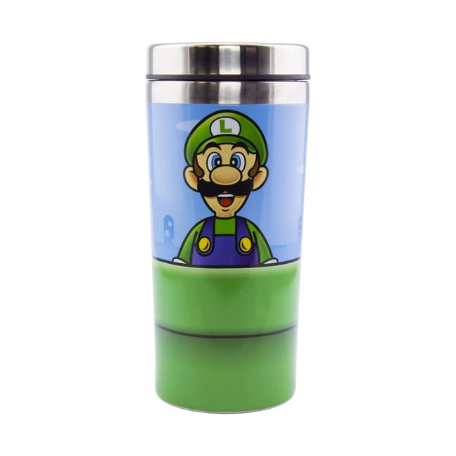 Super Mario Warp Pipe Travel Mug - 15oz Stainless Steel - Officially Licensed Nintendo Merchandise