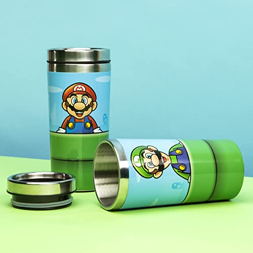 Super Mario Warp Pipe Travel Mug - 15oz Stainless Steel - Officially Licensed Nintendo Merchandise